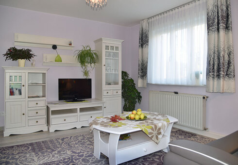 Blick in das Wohnzimmer