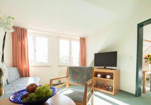 Blick in ein Gästezimmer