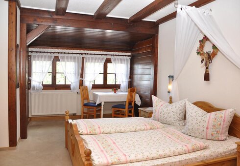 Blick in ein Gästezimmer