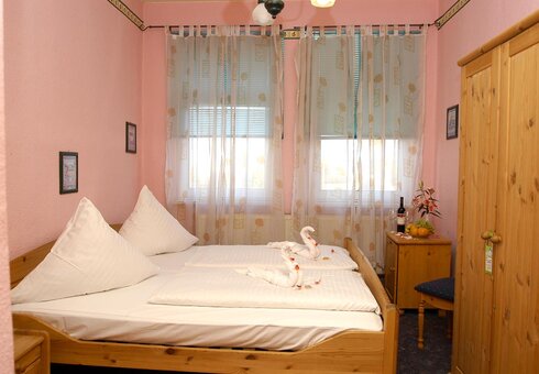Blick in ein Gästezimmer