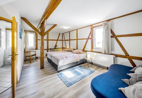 Blick in ein Gästezimmer
