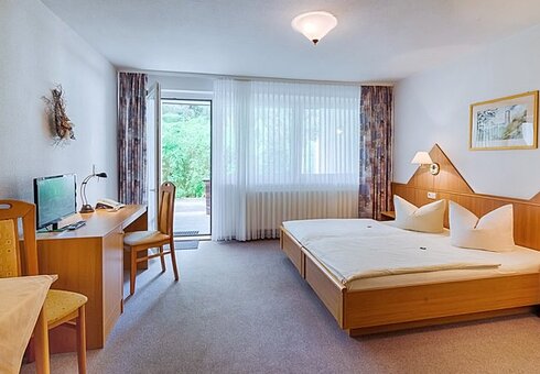 Blick in ein Gästezimmer
