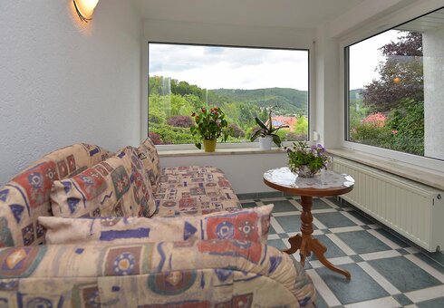 Blick in ein Gästezimmer