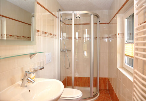 Blick in das Badezimmer