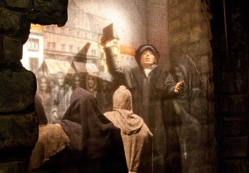 Martin Luther predigt in Weimar