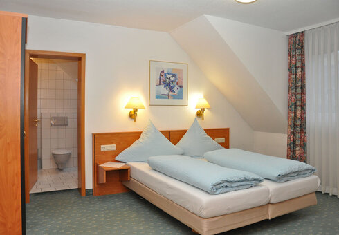 Blick in ein Gästezimmer