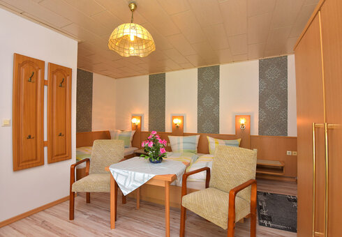 Blick in ein Gästezimmer