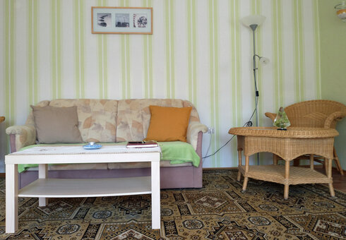 Blick in das Wohnzimmer