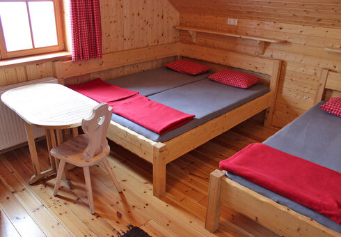 Blick in ein Gästezimmer