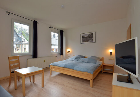 Blick in ein Gästezimmer