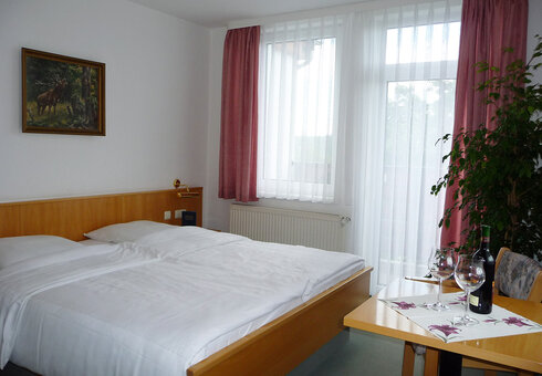 Blick in ein Gästezimmer