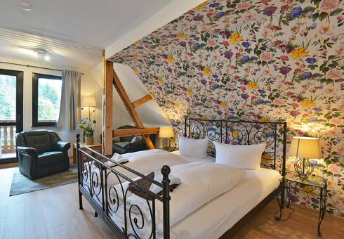 Blick in ein Gästezimmer