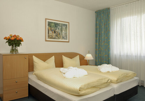 Blick in ein Gästezimmer