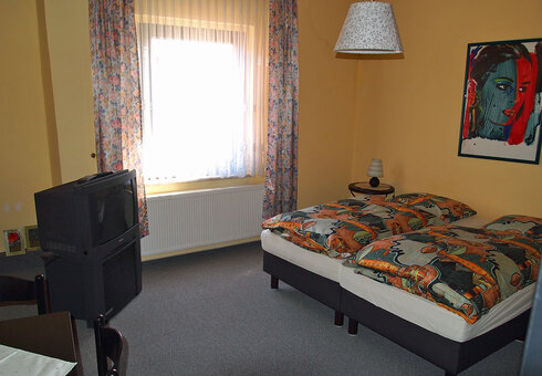 Blick in ein Gästezimmer