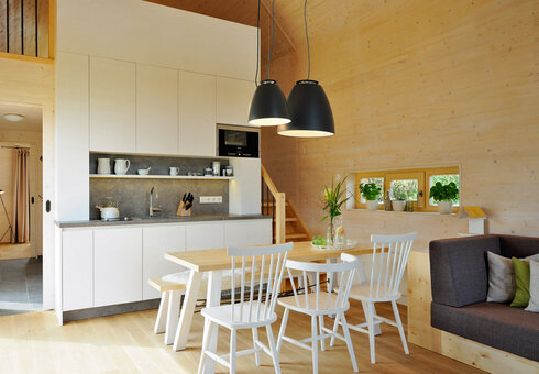 Blick in ein Chalet
