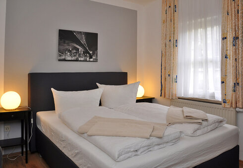 Blick in ein Gästezimmer