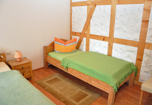 Blick in ein Mehrbettzimmer