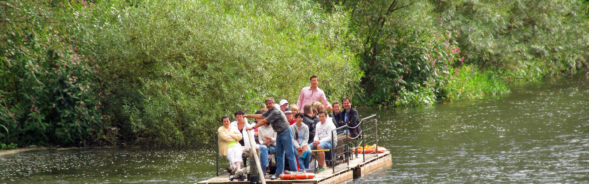 Flößen auf der Saale