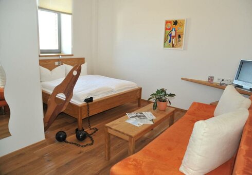 Blick in ein Gästezimmer