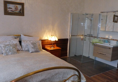 Blick in das Doppelzimmer