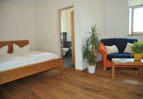 Blick in ein Gästezimmer