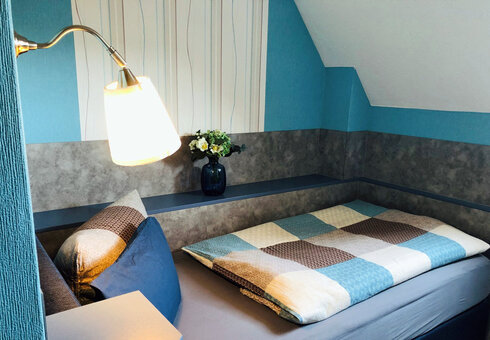 Blick in ein Gästezimmer