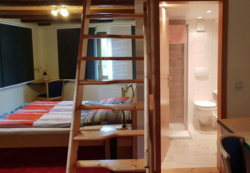 Blick in ein Gästezimmer