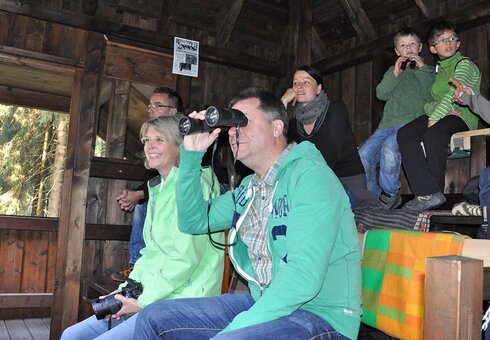 In der Beobachtungskanzel