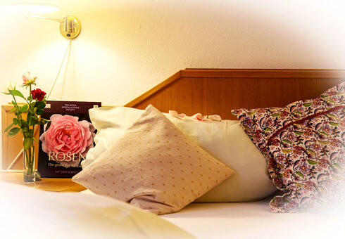 Blick in ein Gästezimmer
