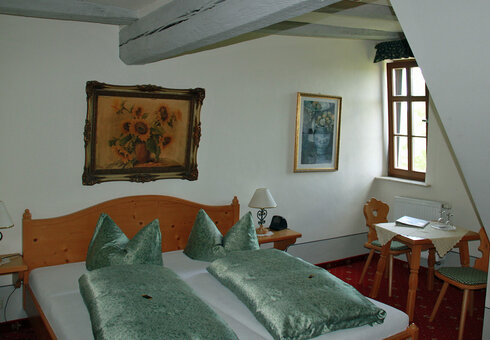 Blick in ein Gästezimmer
