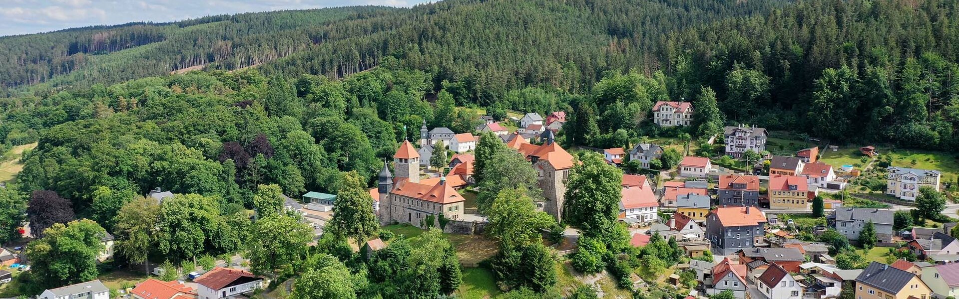Ort Elgersburg im Thüringer Wald