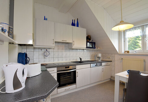 gut ausgestattete Küche