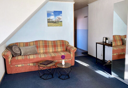 Blick in ein Gästezimmer