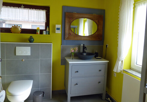 Blick in ein Badezimmer