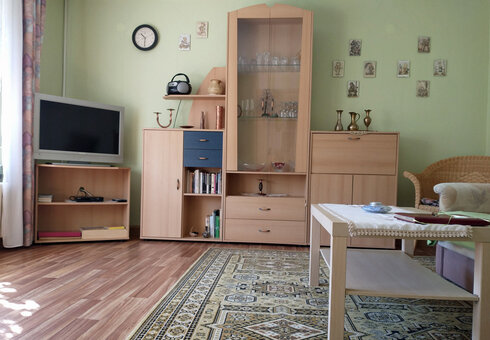 Blick in das Wohnzimmer