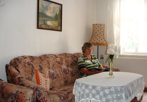 Blick in die Ferienwohnung (Wohnzimmer)