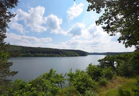 Talsperre Zeulenroda (direkt neben dem Bungalowdorf)