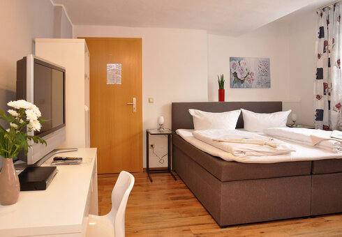 Blick in ein Gästezimmer