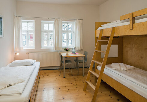 Blick in ein Mehrbettzimmer