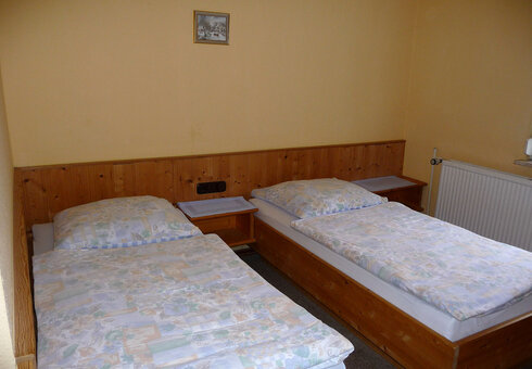 Blick in ein Gästezimmer