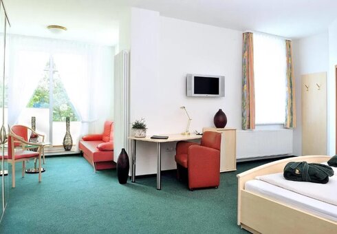 Blick in ein Gästezimmer