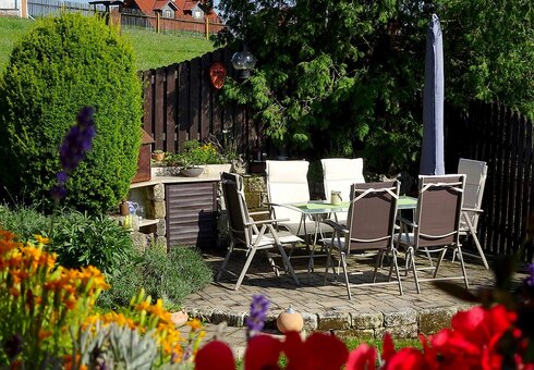 Terrasse im Garten