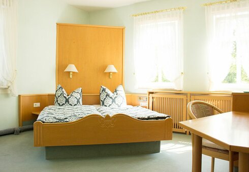 Blick in ein Gästezimmer