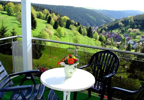 Balkon mit herrlicher Fernsicht