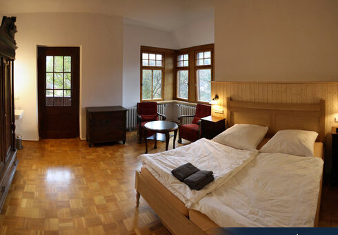 Blick in ein Gästezimmer