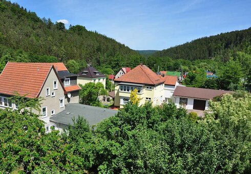 Ausblick vom Balkon