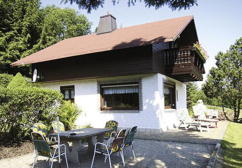 Terrasse vor dem Ferienhaus