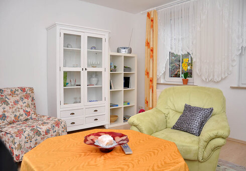 Blick in das Wohnzimmer