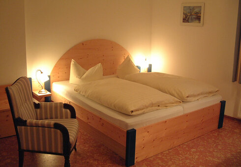 Blick in ein Gästezimmer