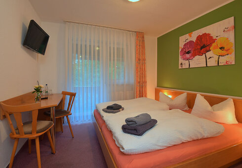 Blick in ein Gästezimmer